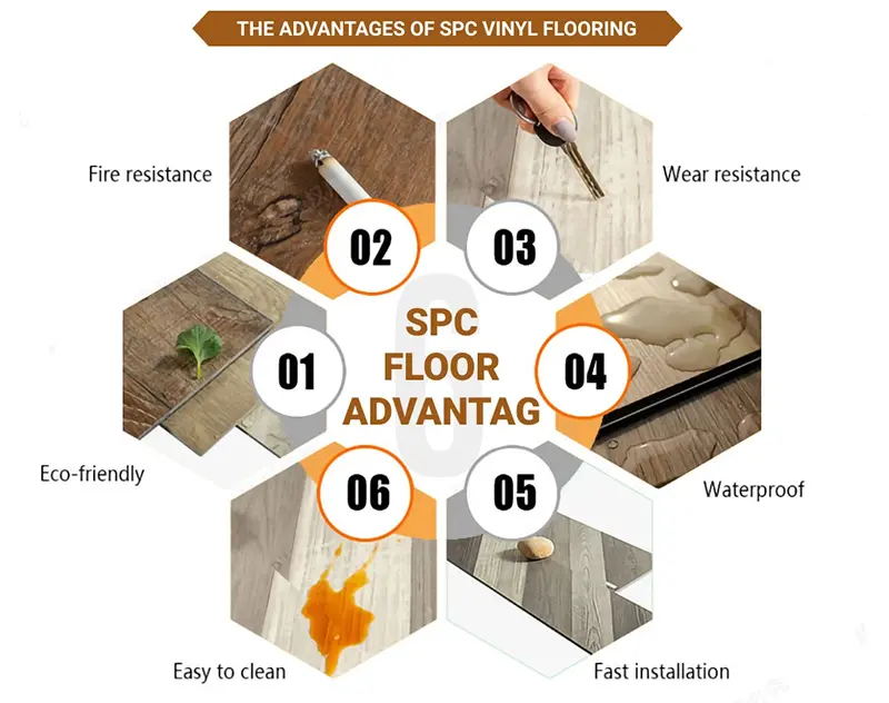 Pardoseală maro Gym lvt de 4 mm