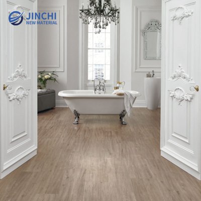 Pavimento LVT ecológico, antiderrapante e autocolante — castanho-acinzentado