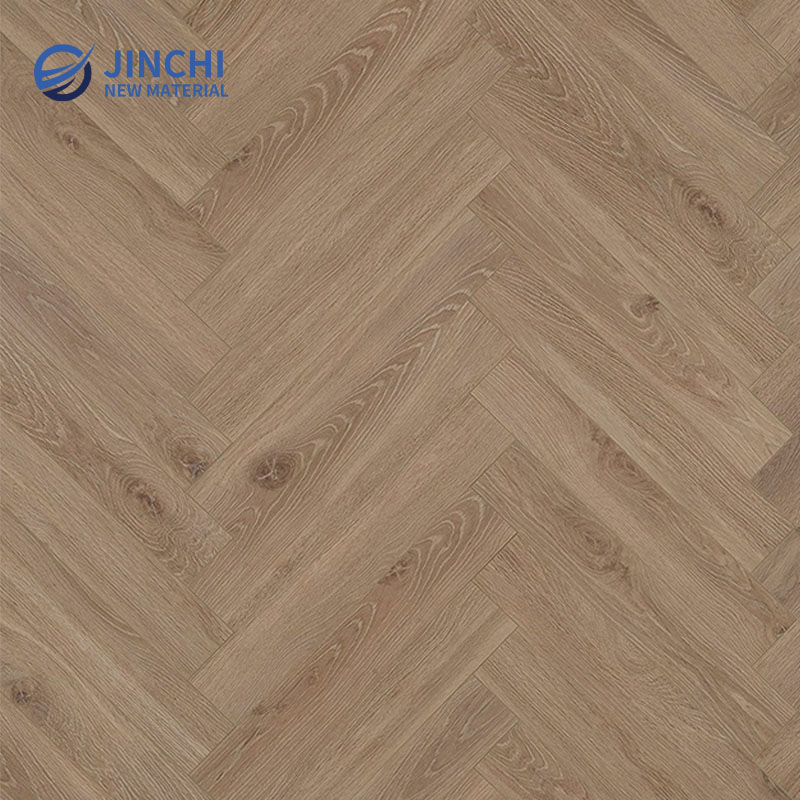 Pavimento in legno ingegnerizzato marrone vintage a spina di pesce