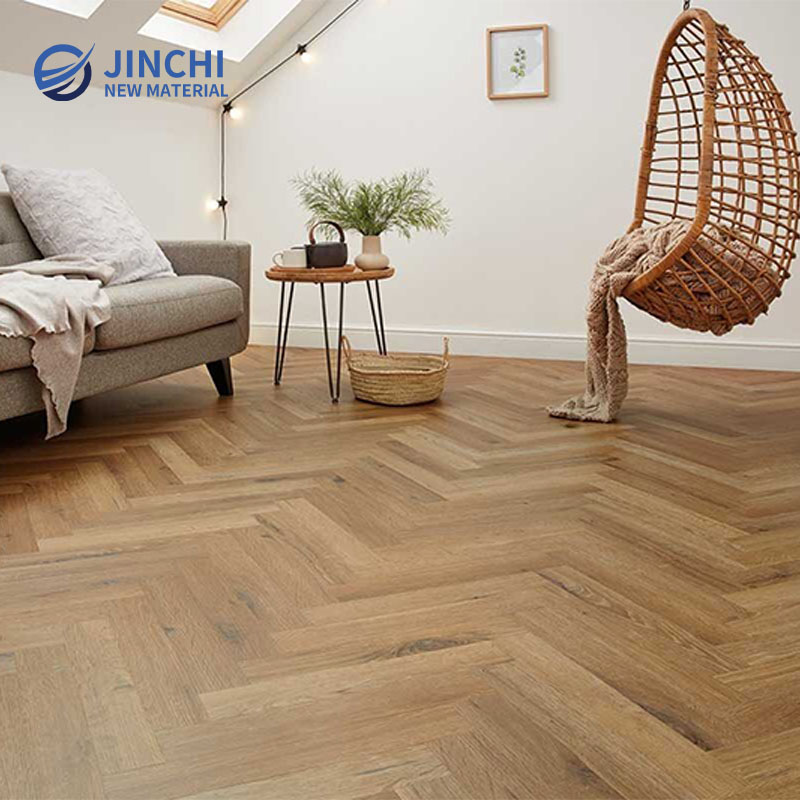 Smoked Herringbone Dry-Back LVT Flooring