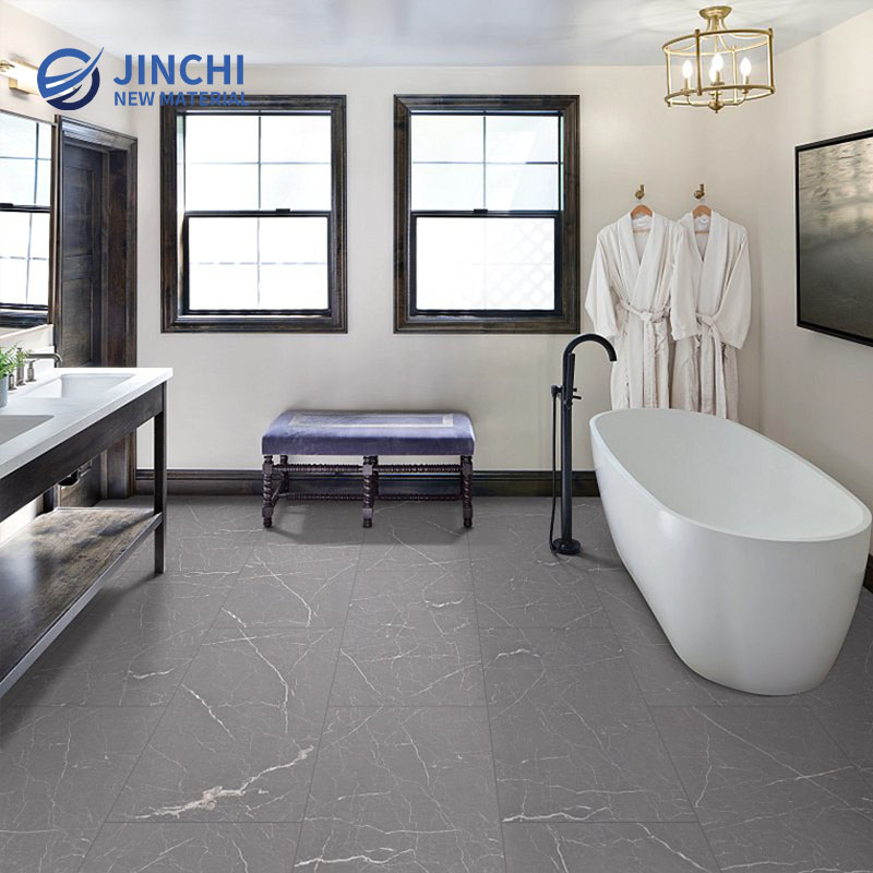 Suelos SPC impermeables con superficie de mármol