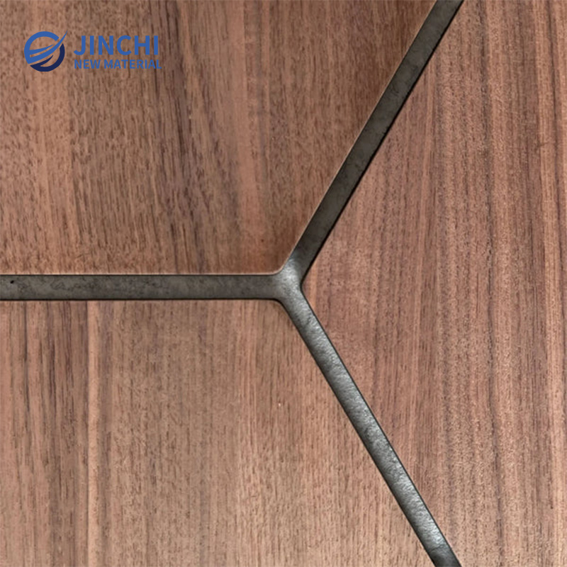 Paneles de pared insonorizados Hazelwood, panel hexagonal con fieltro.