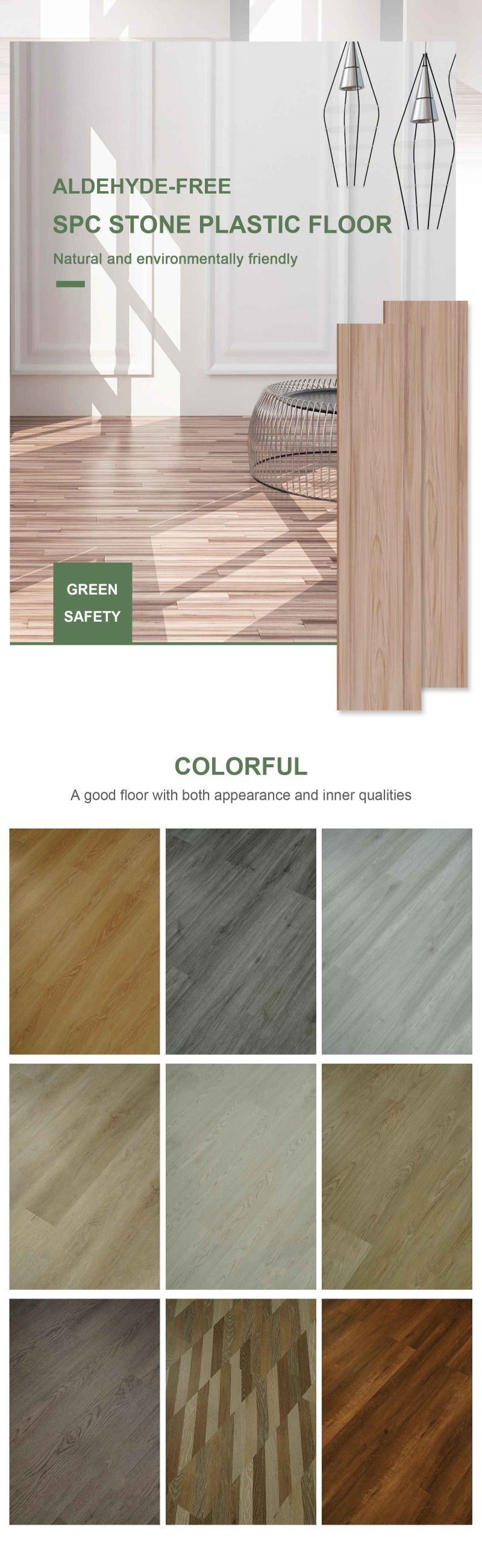 4mm Herringbone Rigid Vinyl Plank Floor Spc Flooring