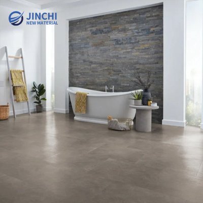 Matte Slate Gray Wear-Resistant Self-Adhesive LVT Flooring