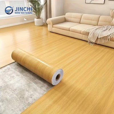 Comfortable and Attractive Wood Grain  Roll Flooring