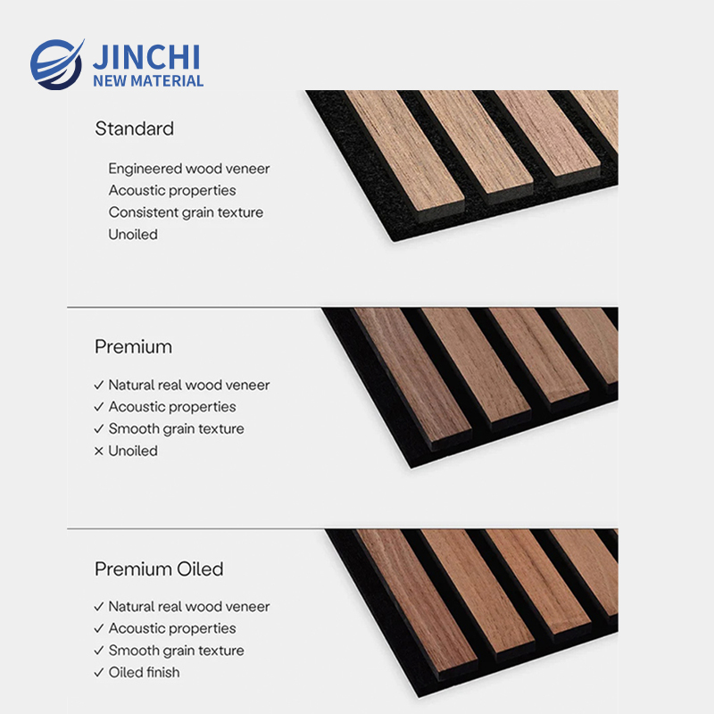 Paneles de pared insonorizados, paneles acústicos de lamas de nogal.