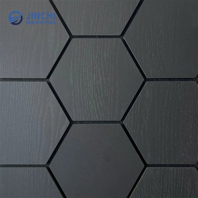 Paneles de pared a prueba de sonido Panel de insonorización hexagonal negro