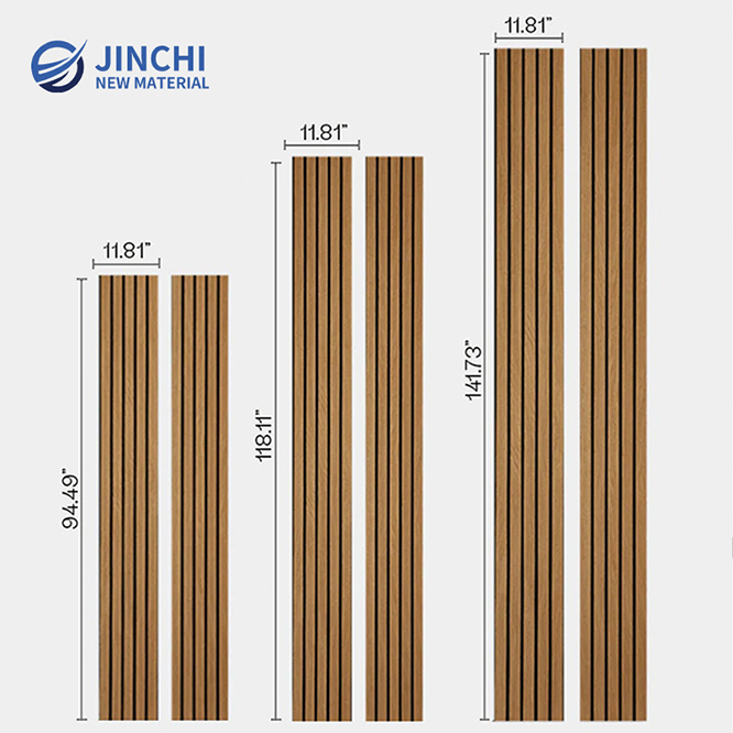 Schallschutzwandpaneele, Akustikwandpaneele aus Walnussholz mit breiten Lamellen