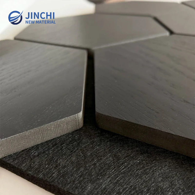 Звукоизоляционные стеновые панели: чёрная шестиугольная звукоизоляционная панель