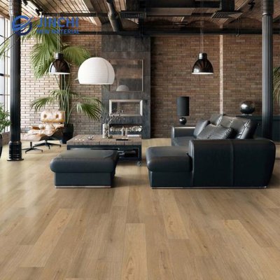 Pardoseală din vinil PVC durabil, cu aspect de lemn, de culoare aurie